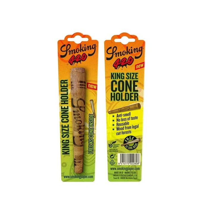 Smoking Wood Cone Holder KS – Təbii Ağacdan Premium Konus Tutacağı